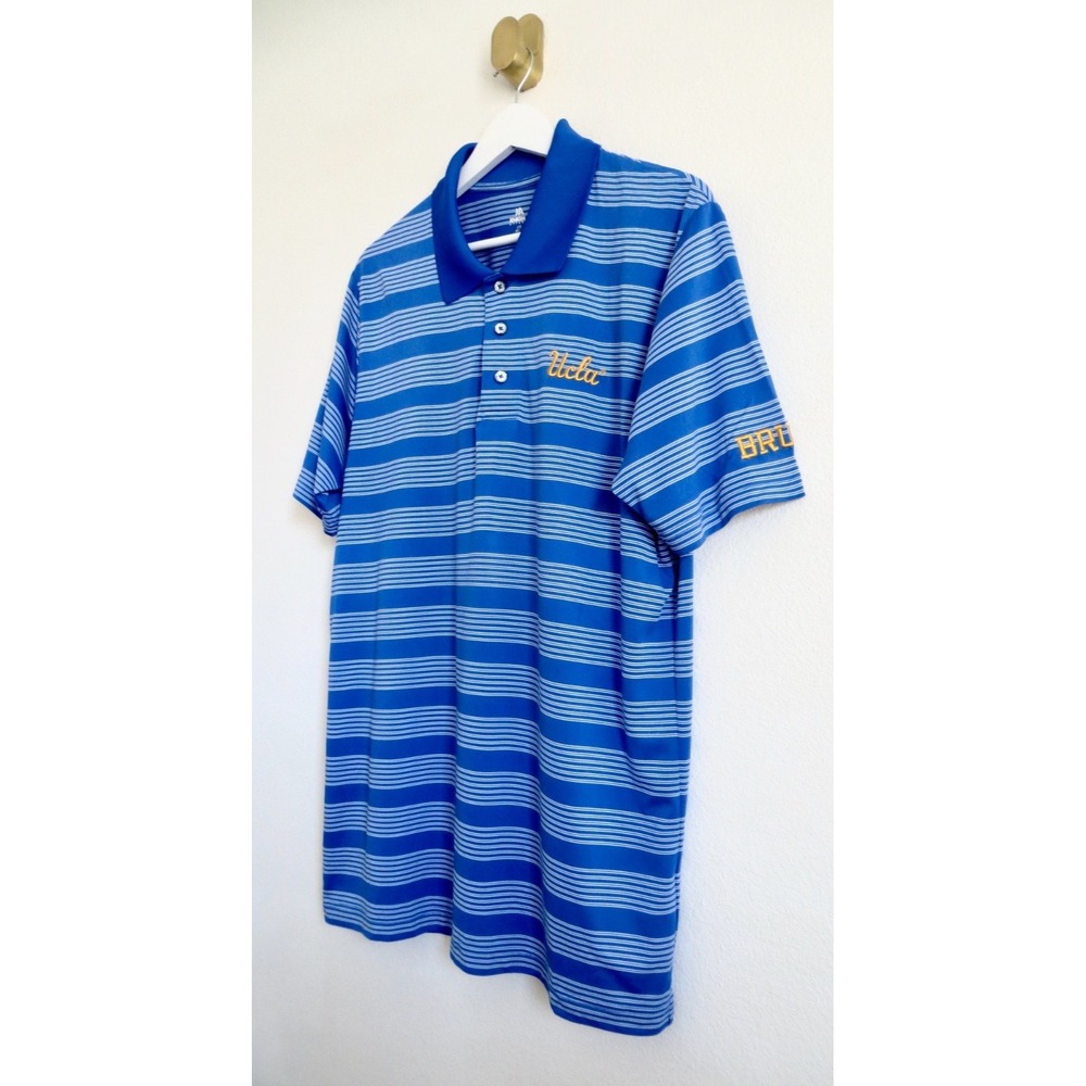 NEW! UCLA Bruins Short Sleeve Polo Shirt Blue Men's SZ Large - Picture 3 of 8